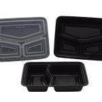Clipin Plastic 2- and 3-Compartment Container