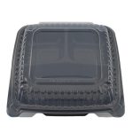 TKN PP Hinged Clamshell 9” 1- and 3-Comp Vented
